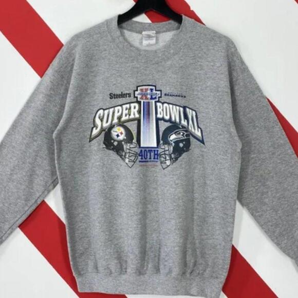 Other - Pittsburgh Steelers Sweatshirt Seahawks Super Bowl Xl 40Th Retro